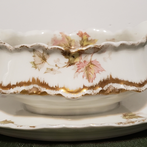 Haviland Limoges Schleiger Gravy Boat Fall Leaves - Picture 3 of 10